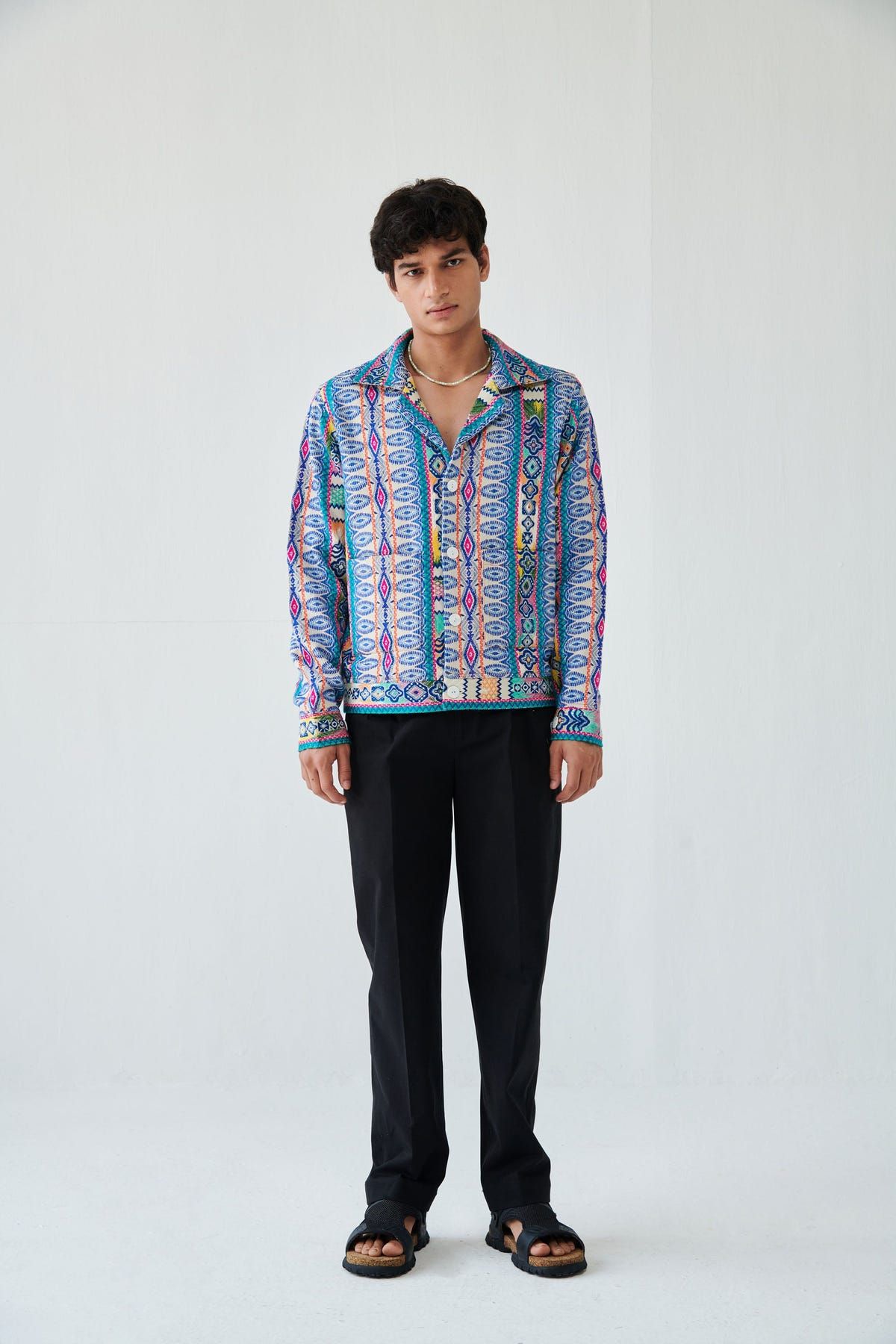 Havana jacquard jacket - image 2