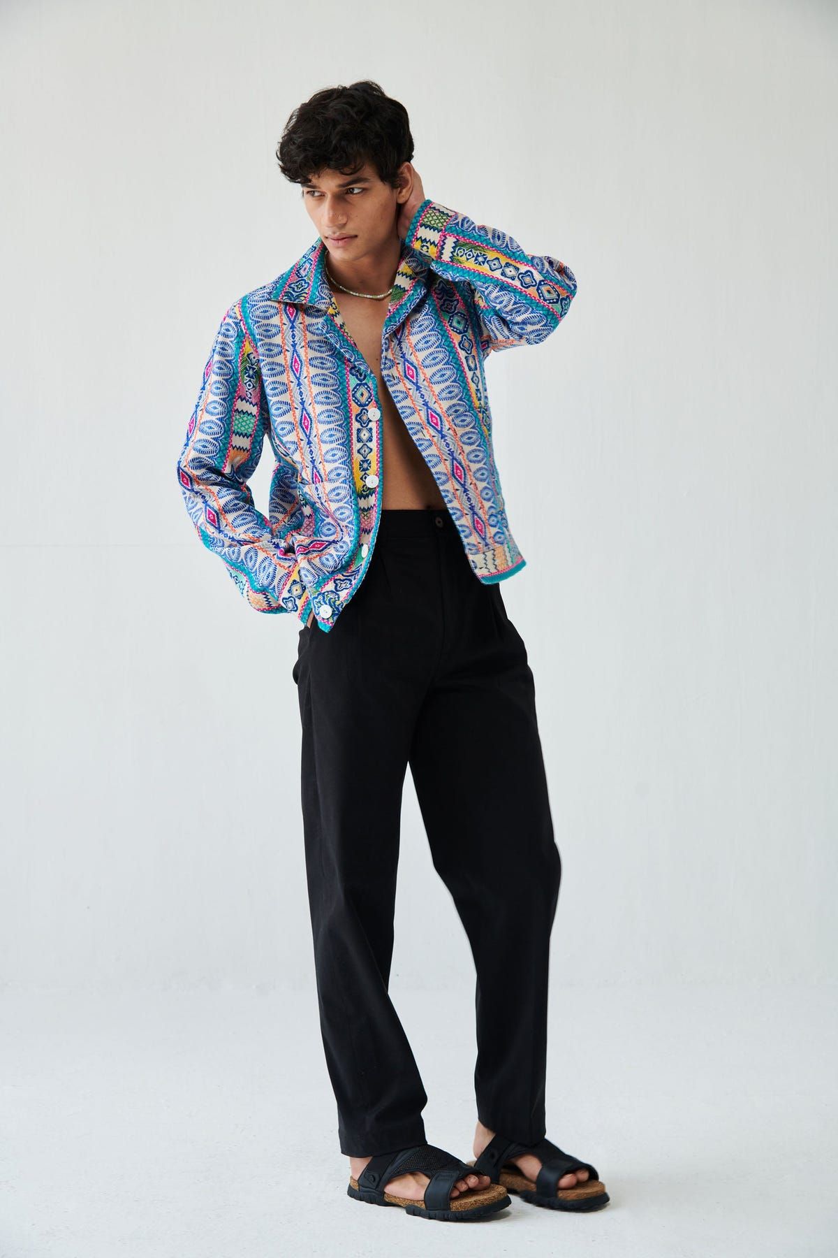 Havana jacquard jacket - image 7