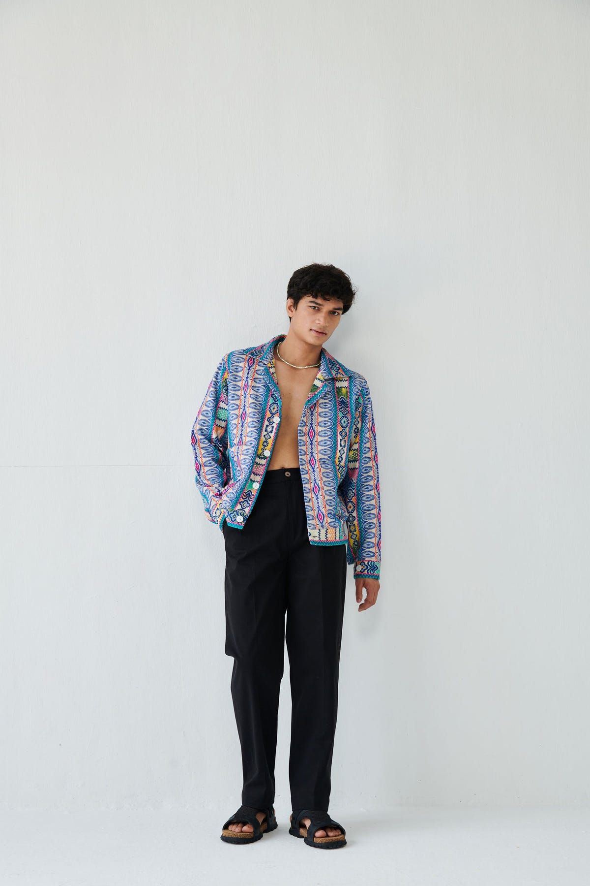 Havana jacquard jacket - image 9