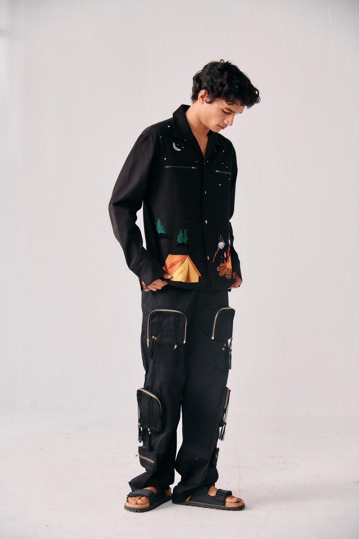 Handmade Tassels cargo pants - image 2