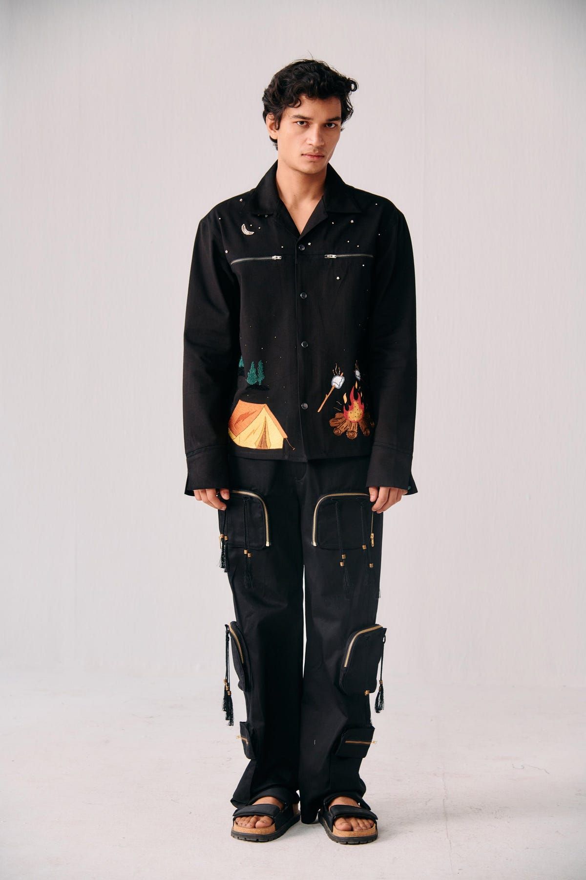 Handmade Tassels cargo pants - image 3