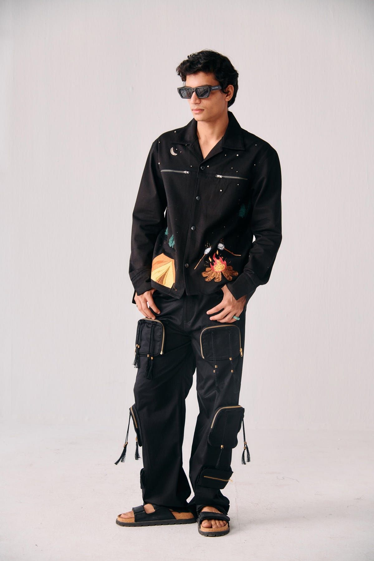 Handmade Tassels cargo pants - image 4