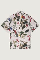 Botanical print shirt- Grey view 1