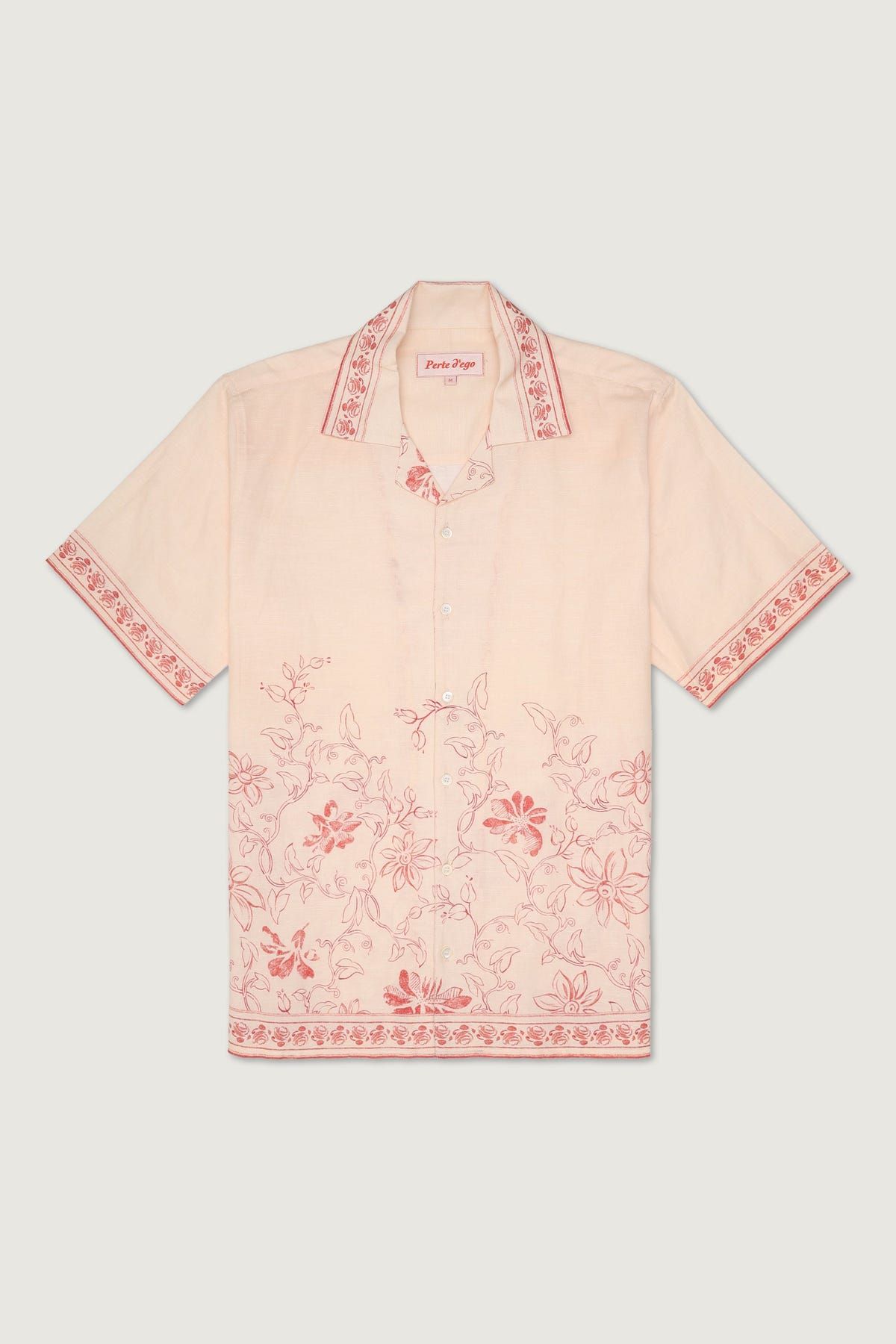 Vintage Floral sketch Shirt - image 1