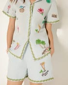 "Le Sundowner" hand embroidered shirt view 2