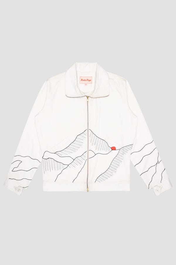 Perte D'ego — "Everest expedition" embroidered zip up jacket
