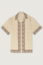 Floral border print shirt view 1