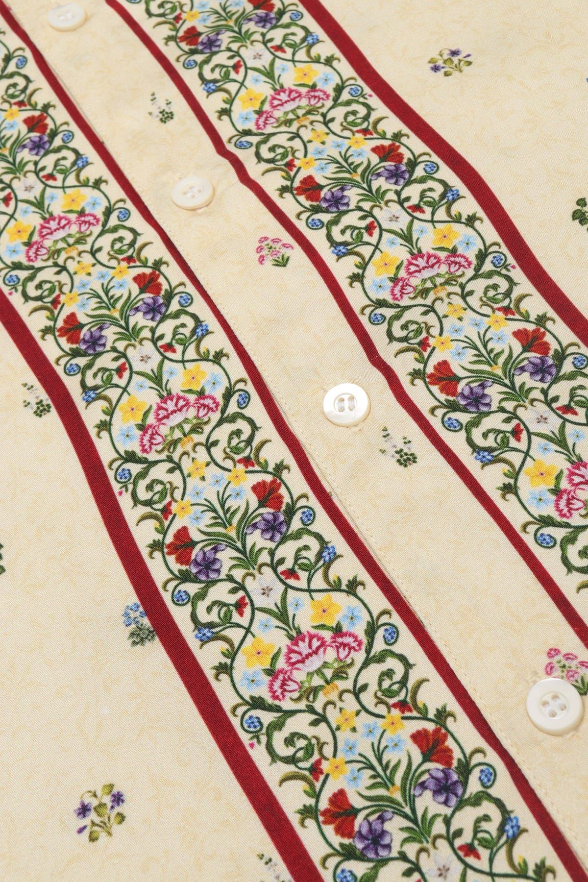 Floral border print shirt - image 2