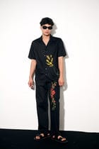 "Champagne showers" hand embroidered Shirt view 2