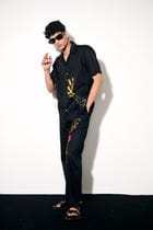 "Champagne showers" hand embroidered Shirt view 5
