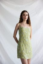 Botanical embroidered slip dress view 2