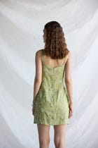 Botanical embroidered slip dress view 4