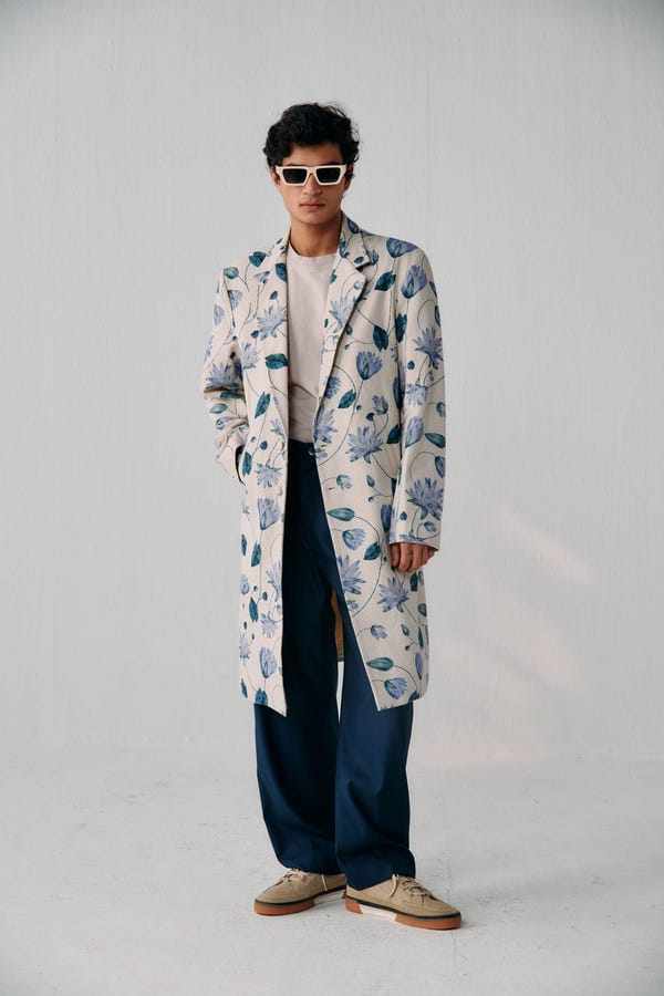 Perte D'ego — "Fifth Avenue" textured overcoat