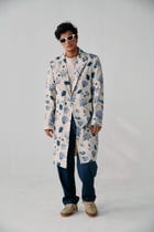 "Fifth Avenue" textured overcoat view 5