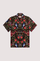 Lovers vintage print shirt- Black view 1
