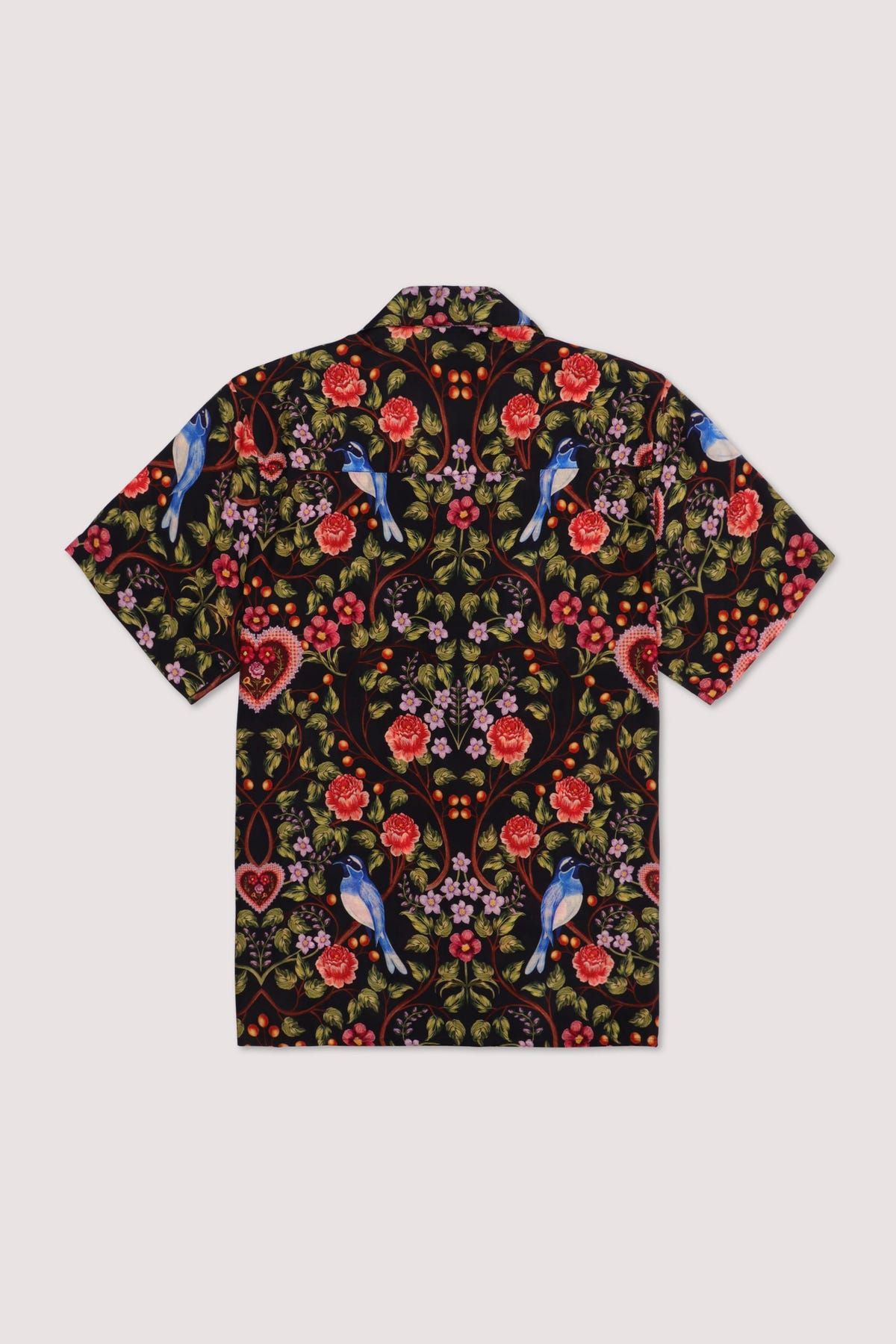 Lovers vintage print shirt- Black - image 3