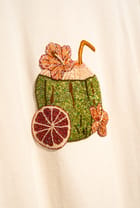 "Le Coconut" hand embroidered T-Shirt view 2