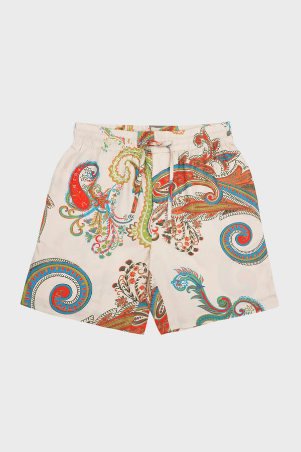 Perte D'ego — Multicolor paisley shorts