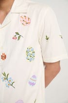 "Easter eggs" hand embroidered Shirt view 5