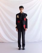 "Floral Reverie" hand embroidered Blazer view 2