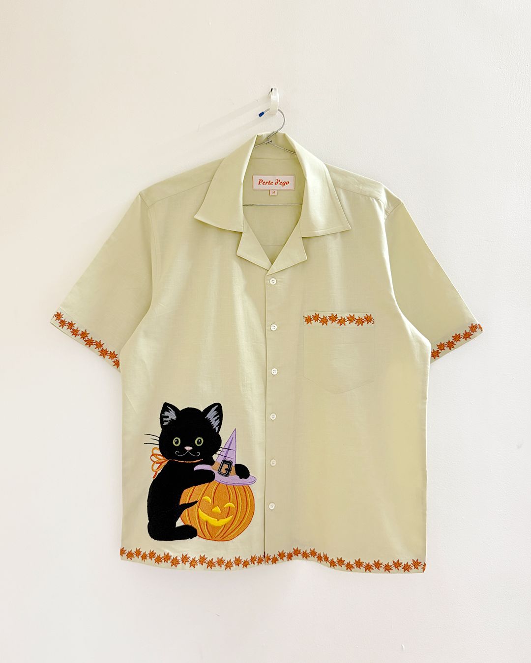 "Pumpkin Paws" embroidered shirt - image 1