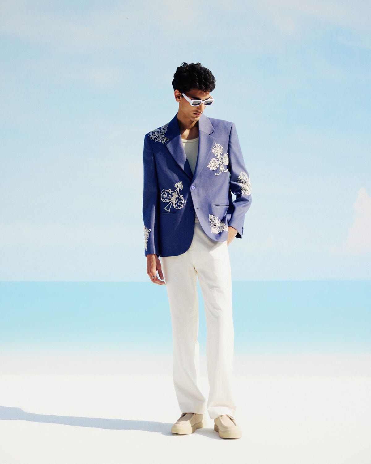 Côte d’Azur Hand Embroidered Blazer - image 2
