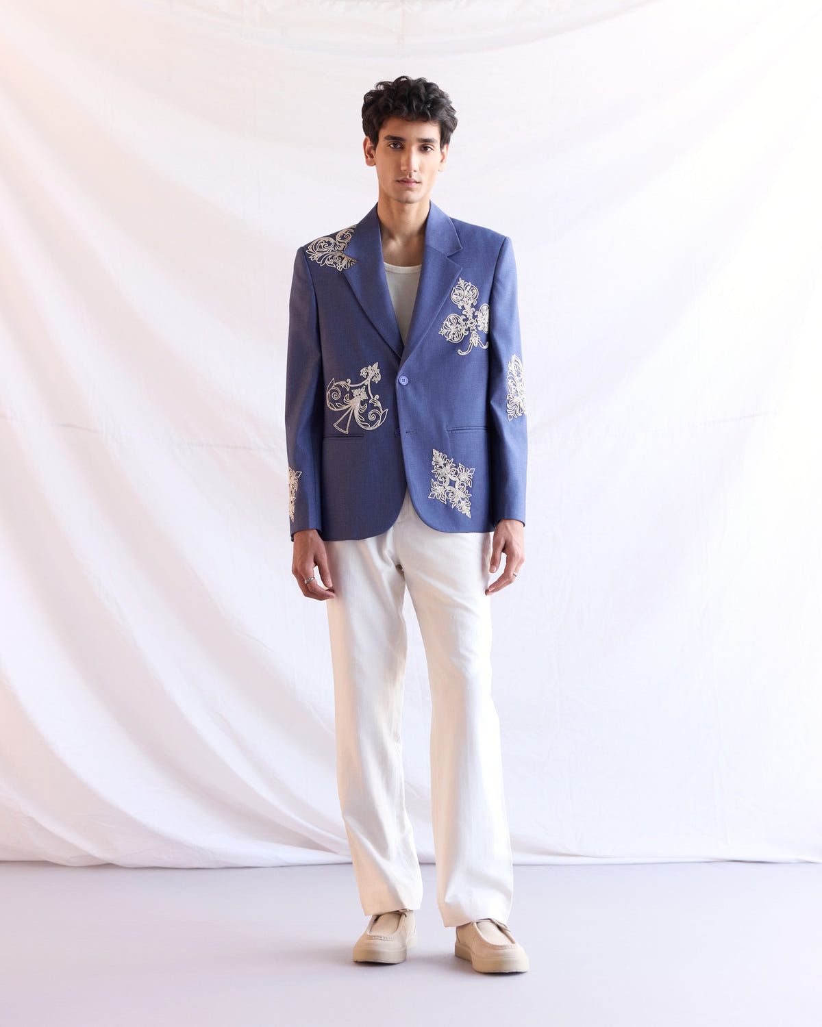 Côte d’Azur Hand Embroidered Blazer - image 5
