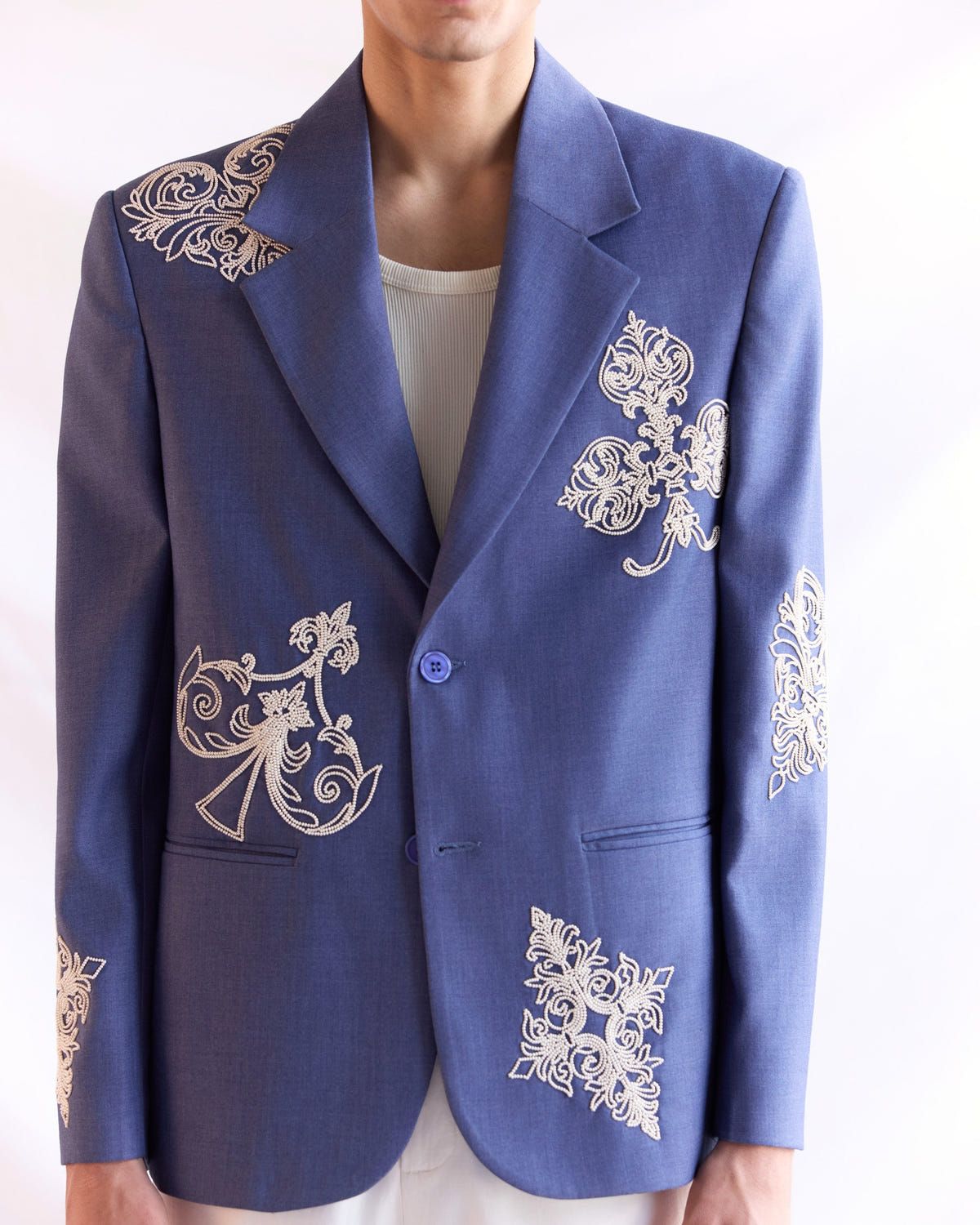 Côte d’Azur Hand Embroidered Blazer - image 6