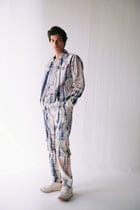 Multicolor shibori Cargo pants view 1