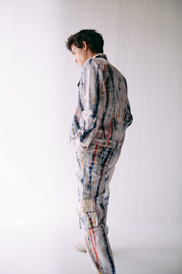 Perte D'ego — Multicolor shibori Cargo pants