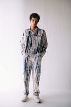 Multicolor shibori Cargo pants view 3