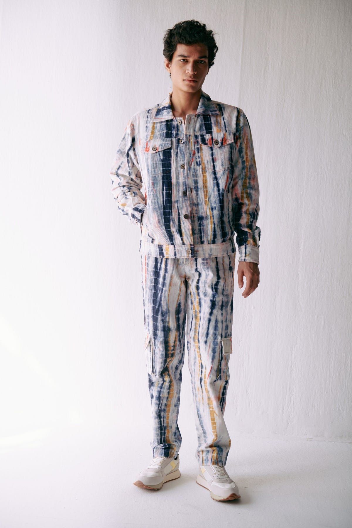 Multicolor shibori Cargo pants - image 4