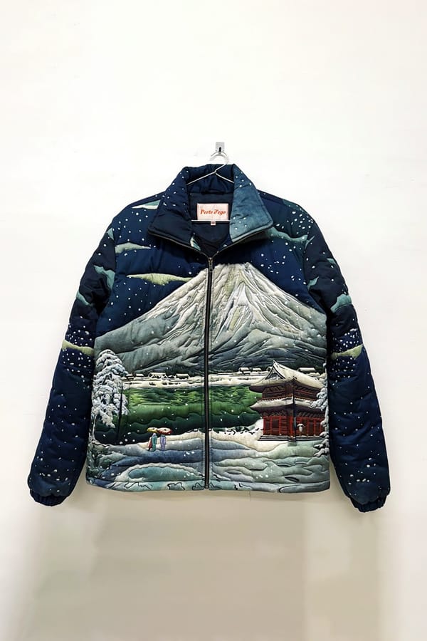 Perte D'ego — "Mount Fuji" quilted jacket