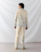 Floral sketch twill jacket view 5