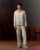 Floral sketch twill jacket view 6