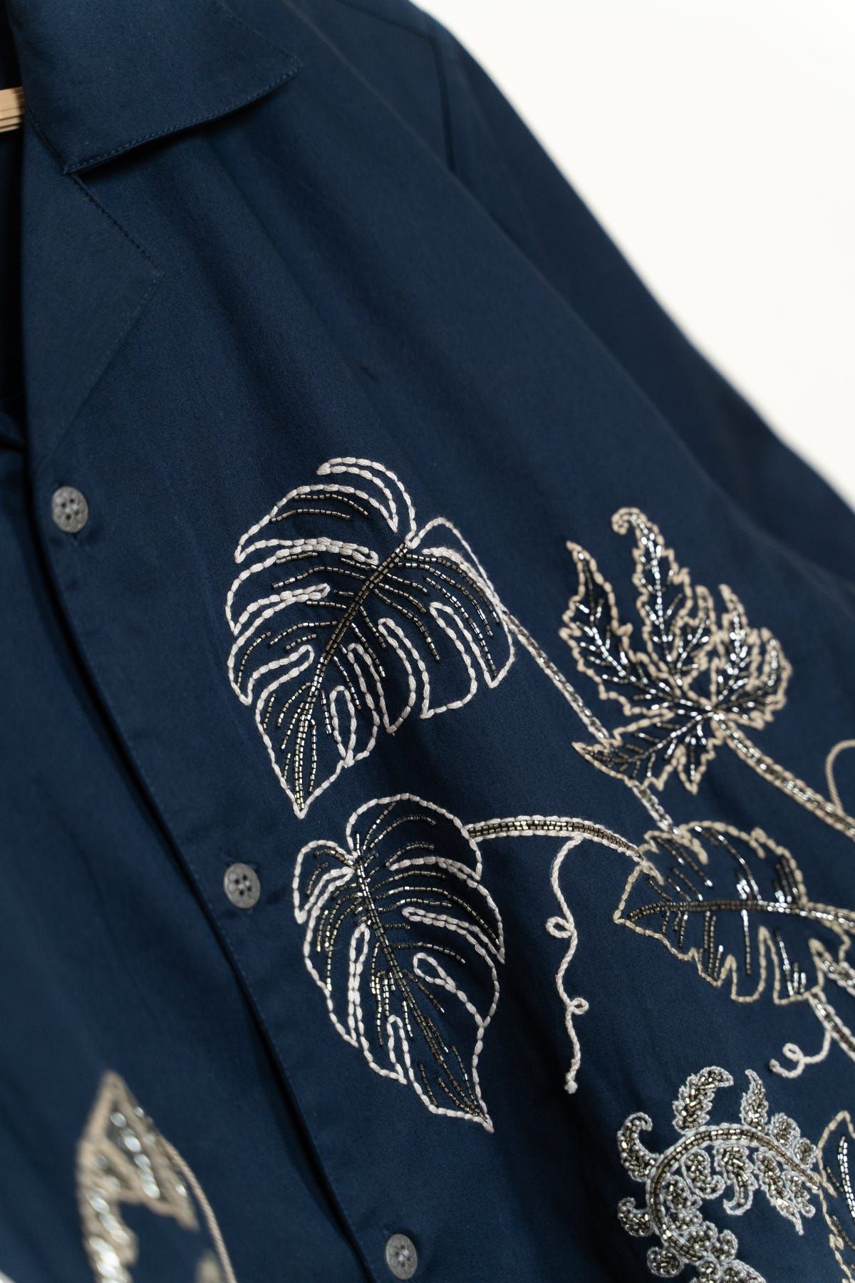"Celestial vines" hand embroidered Shirt - image 2
