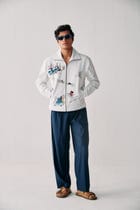 "Aprés ski" embroidered zip up jacket view 1