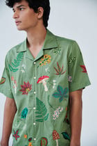 "Botanical dream" embroidered shirt view 2