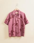 Raspberry Glaze Hand-Embroidered Shirt view 1