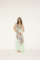 "Le Siciliy" Pleated Cowl Aline Dress view 1