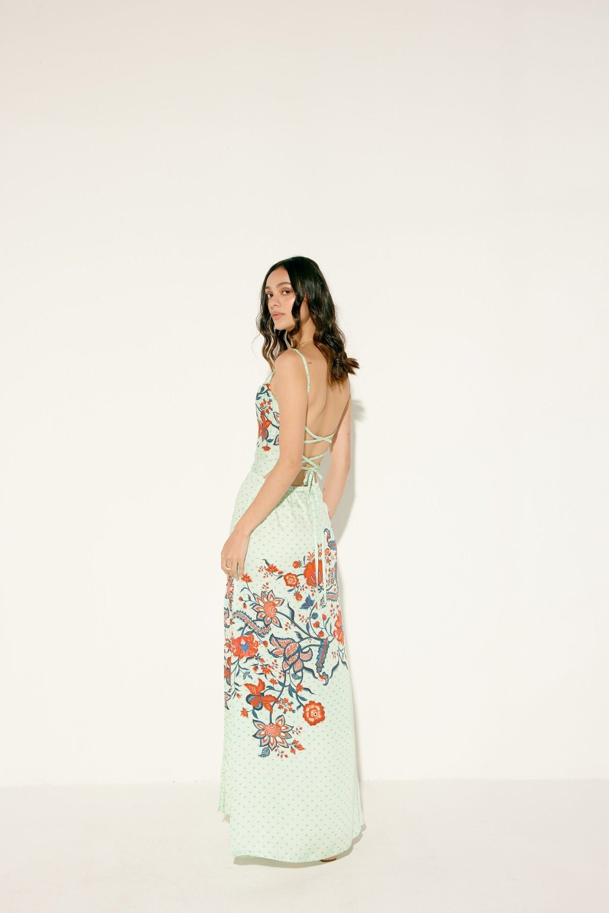 "Le Siciliy" Pleated Cowl Aline Dress - image 4