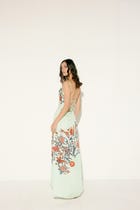 "Le Siciliy" Pleated Cowl Aline Dress view 4