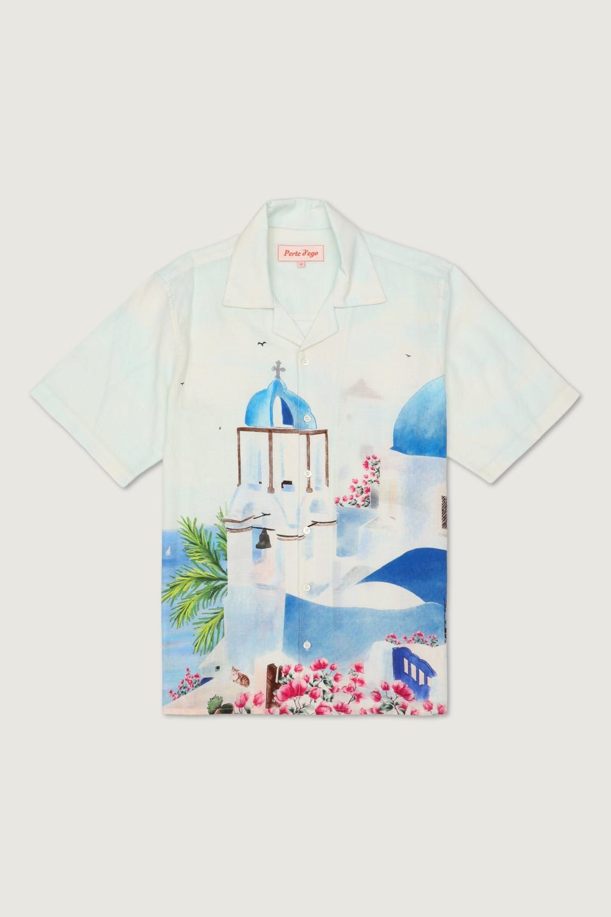 Greece watercolor shirt - image 1
