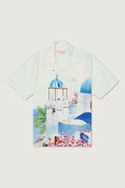 Greece watercolor shirt view 1