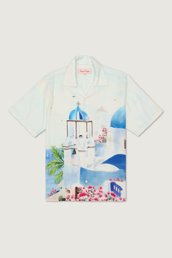 Perte D'ego — Greece watercolor shirt