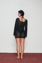 Midnight Spark Crochet Dress view 4