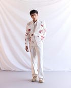 "Amour Sauvage" Hand Embroidered Blazer view 6