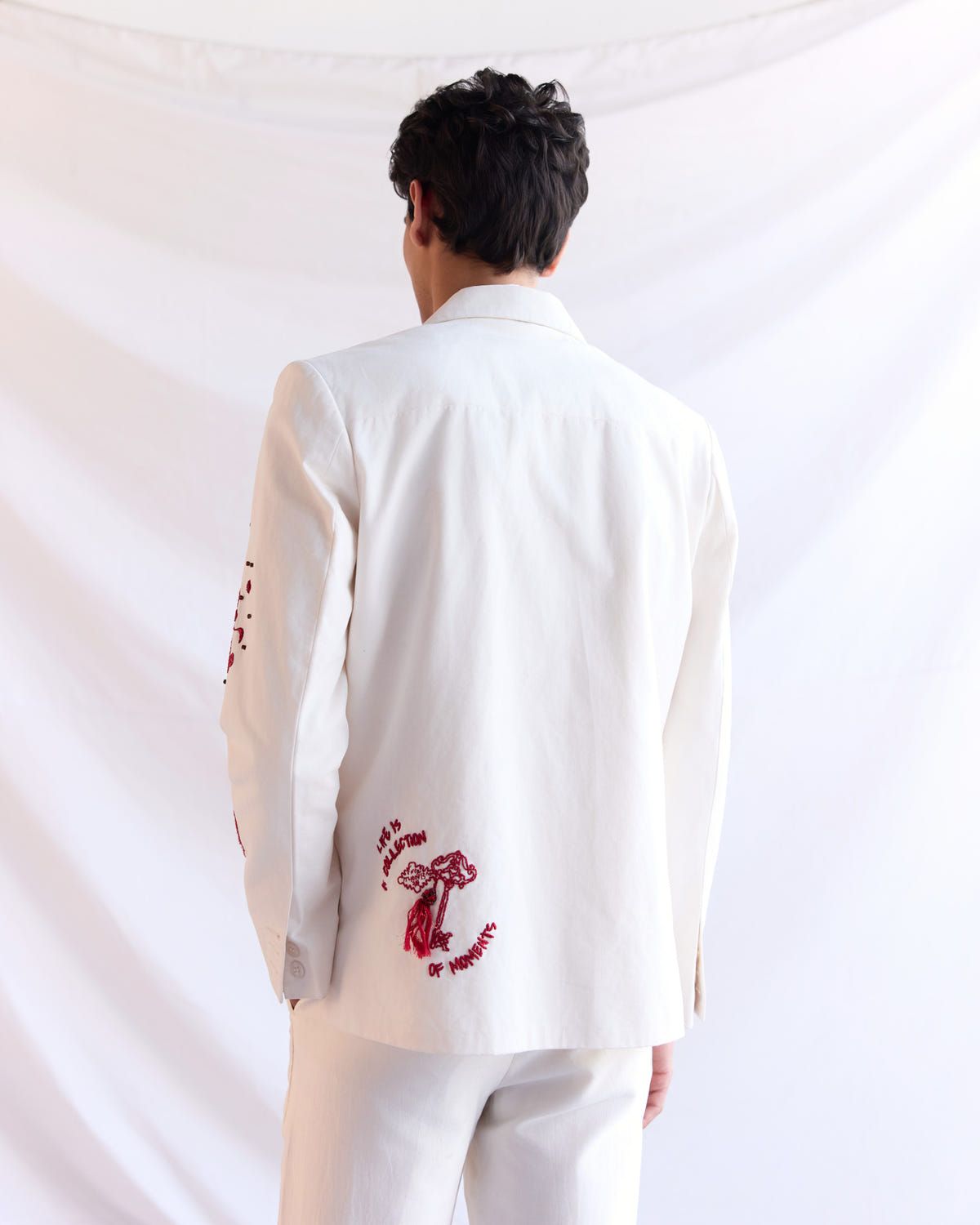 "Amour Sauvage" Hand Embroidered Blazer - image 9