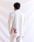 "Amour Sauvage" Hand Embroidered Blazer view 9