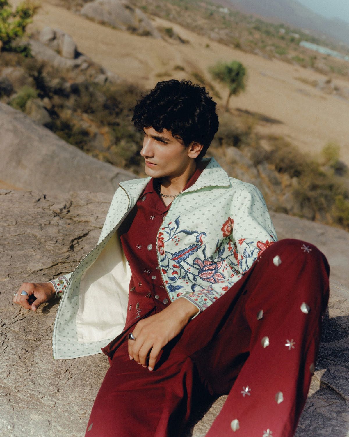Paisley zip up jacket - image 2
